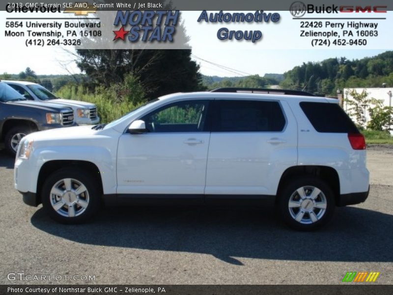 Summit White / Jet Black 2013 GMC Terrain SLE AWD