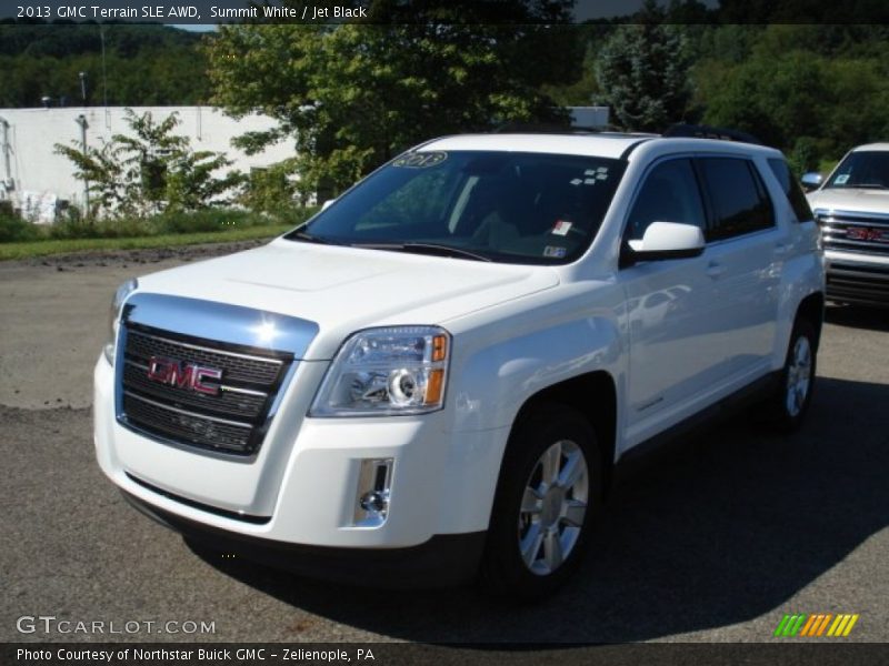 Summit White / Jet Black 2013 GMC Terrain SLE AWD