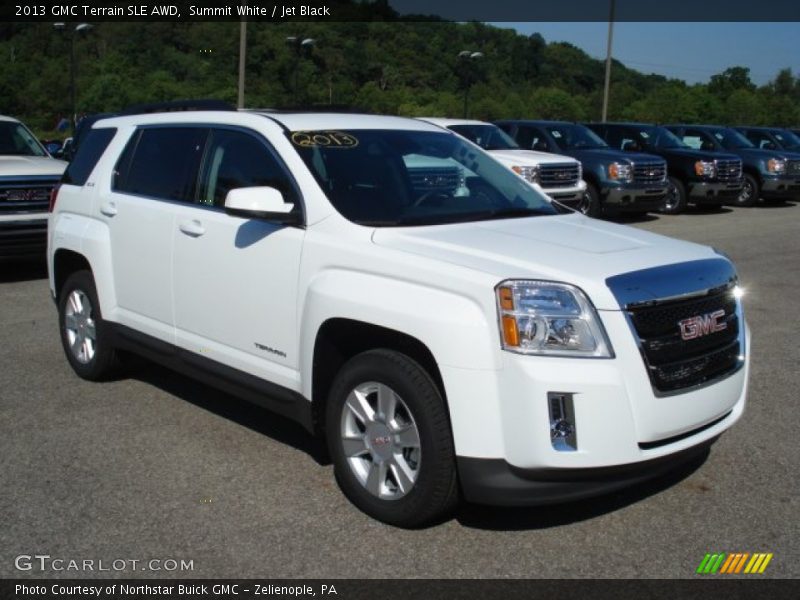 Summit White / Jet Black 2013 GMC Terrain SLE AWD