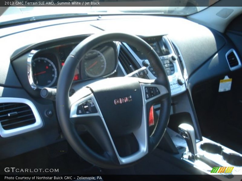 Summit White / Jet Black 2013 GMC Terrain SLE AWD