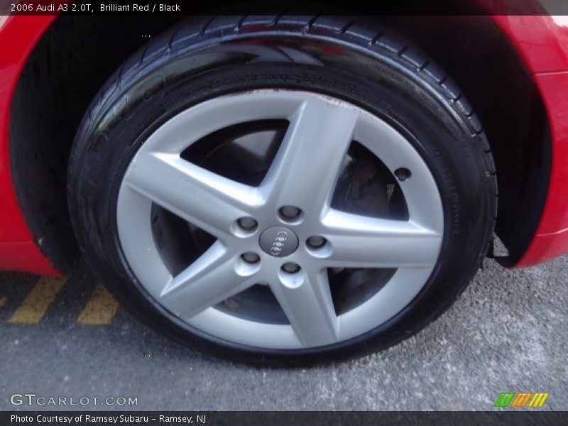 Brilliant Red / Black 2006 Audi A3 2.0T