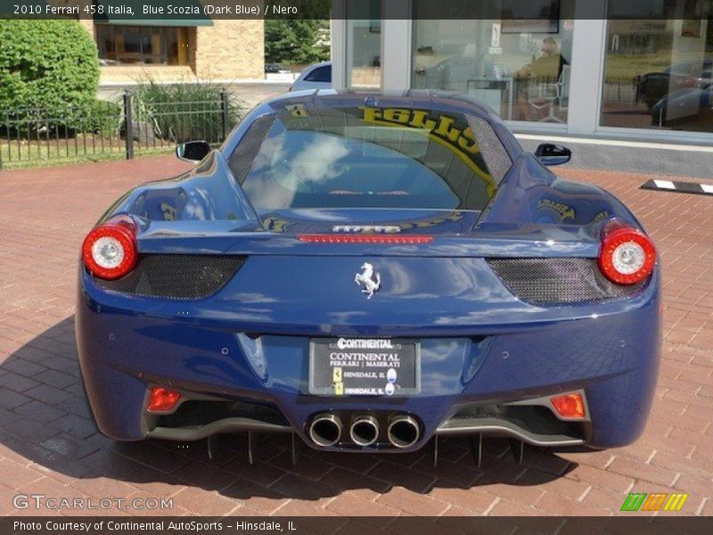 Blue Scozia (Dark Blue) / Nero 2010 Ferrari 458 Italia