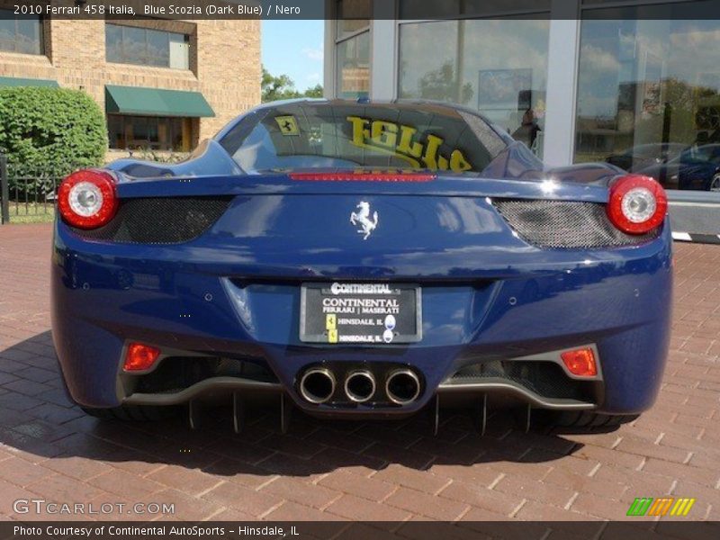 Blue Scozia (Dark Blue) / Nero 2010 Ferrari 458 Italia