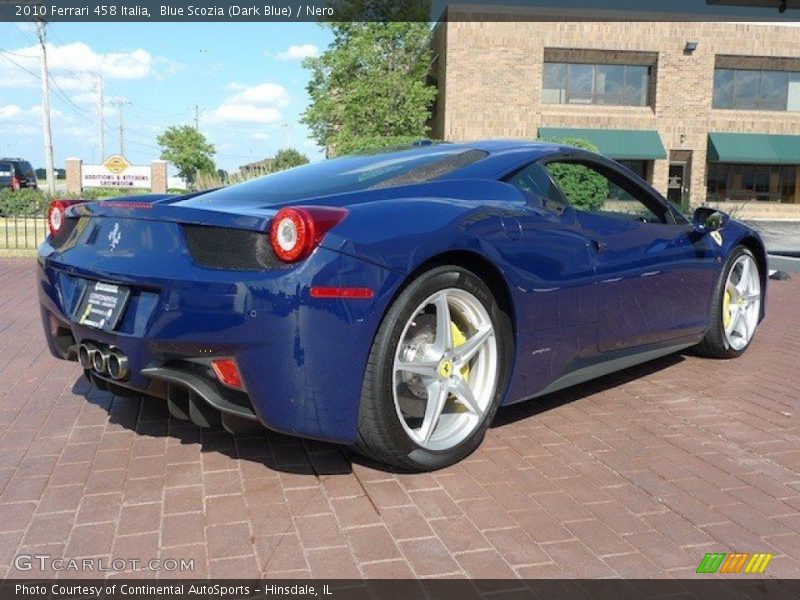 Blue Scozia (Dark Blue) / Nero 2010 Ferrari 458 Italia