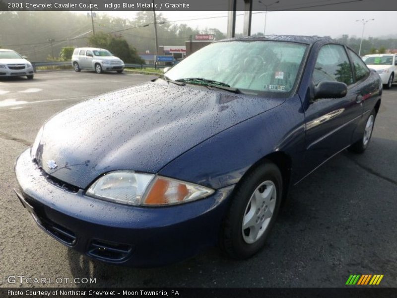 Indigo Blue Metallic / Graphite 2001 Chevrolet Cavalier Coupe