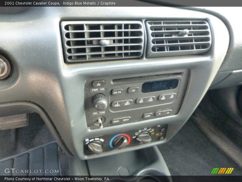 Indigo Blue Metallic / Graphite 2001 Chevrolet Cavalier Coupe