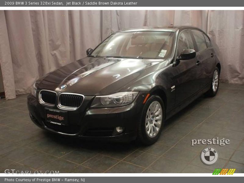 Jet Black / Saddle Brown Dakota Leather 2009 BMW 3 Series 328xi Sedan