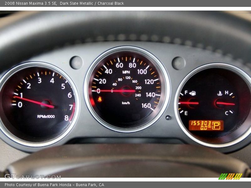 Dark Slate Metallic / Charcoal Black 2008 Nissan Maxima 3.5 SE