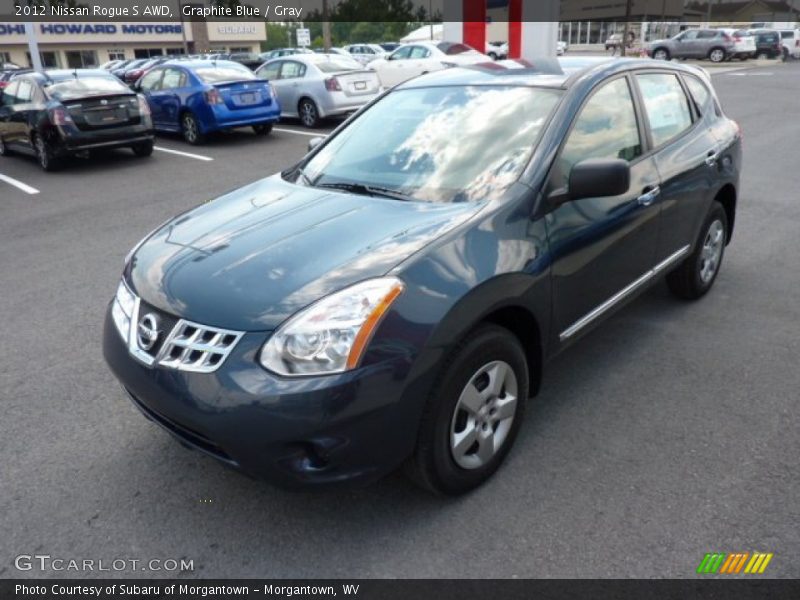 Graphite Blue / Gray 2012 Nissan Rogue S AWD