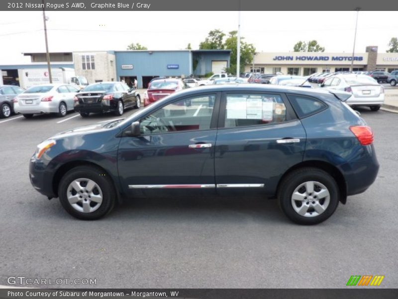 Graphite Blue / Gray 2012 Nissan Rogue S AWD