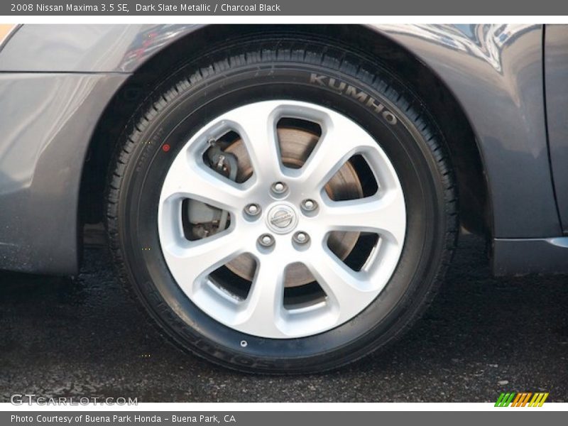 Dark Slate Metallic / Charcoal Black 2008 Nissan Maxima 3.5 SE