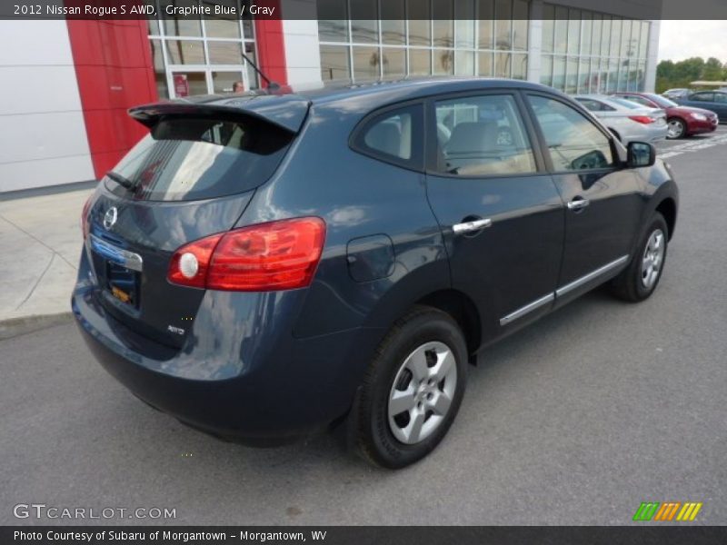 Graphite Blue / Gray 2012 Nissan Rogue S AWD
