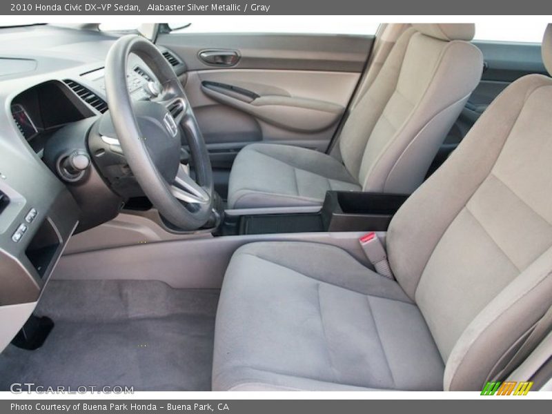 Alabaster Silver Metallic / Gray 2010 Honda Civic DX-VP Sedan