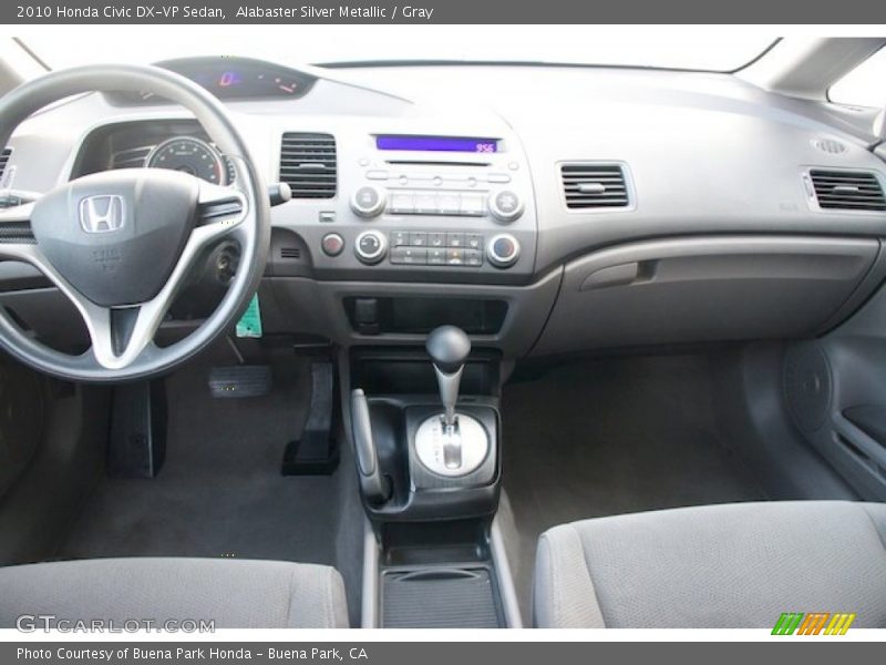 Alabaster Silver Metallic / Gray 2010 Honda Civic DX-VP Sedan