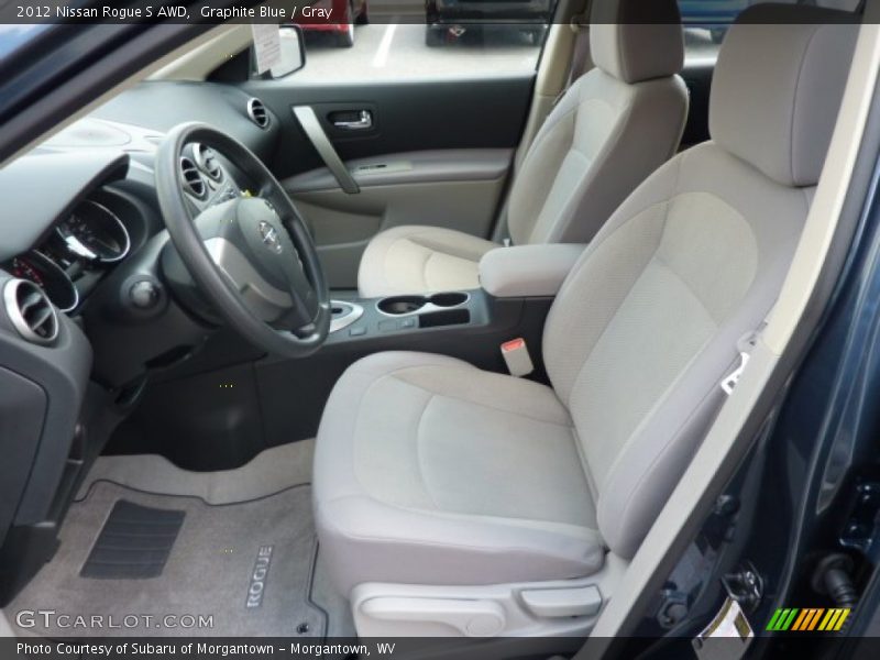 Graphite Blue / Gray 2012 Nissan Rogue S AWD