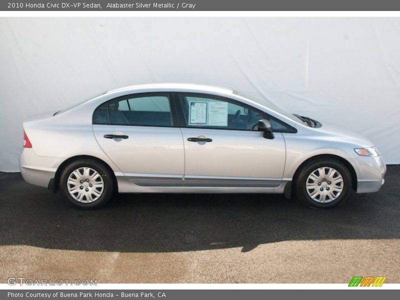 Alabaster Silver Metallic / Gray 2010 Honda Civic DX-VP Sedan