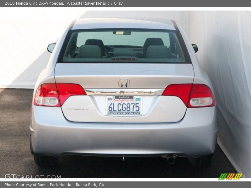 Alabaster Silver Metallic / Gray 2010 Honda Civic DX-VP Sedan