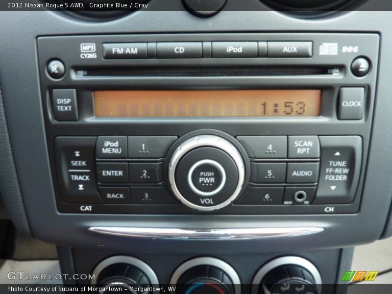 Graphite Blue / Gray 2012 Nissan Rogue S AWD