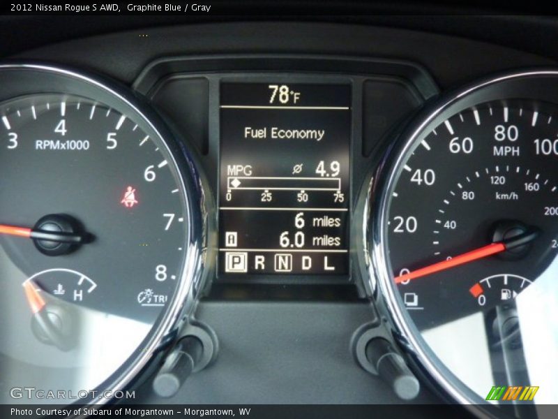 Graphite Blue / Gray 2012 Nissan Rogue S AWD