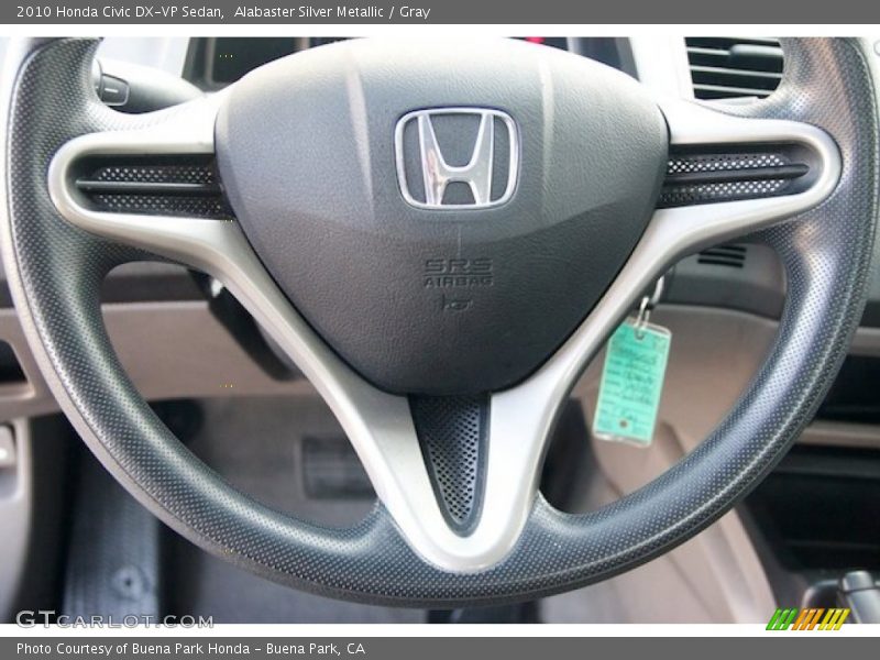 Alabaster Silver Metallic / Gray 2010 Honda Civic DX-VP Sedan