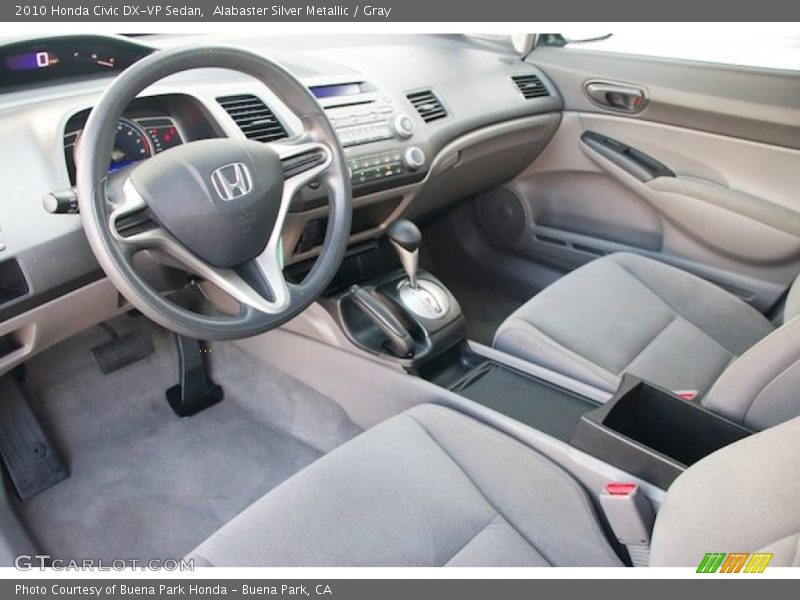 Alabaster Silver Metallic / Gray 2010 Honda Civic DX-VP Sedan
