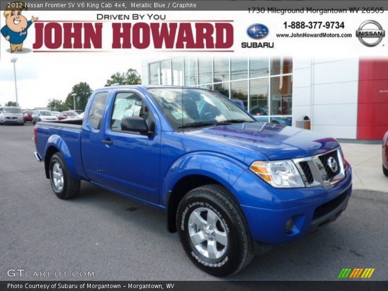 Metallic Blue / Graphite 2012 Nissan Frontier SV V6 King Cab 4x4