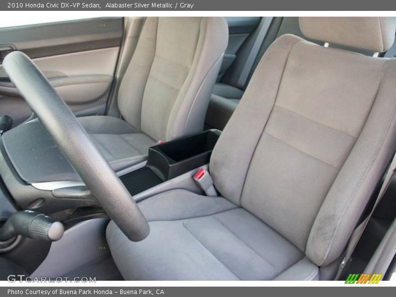 Alabaster Silver Metallic / Gray 2010 Honda Civic DX-VP Sedan