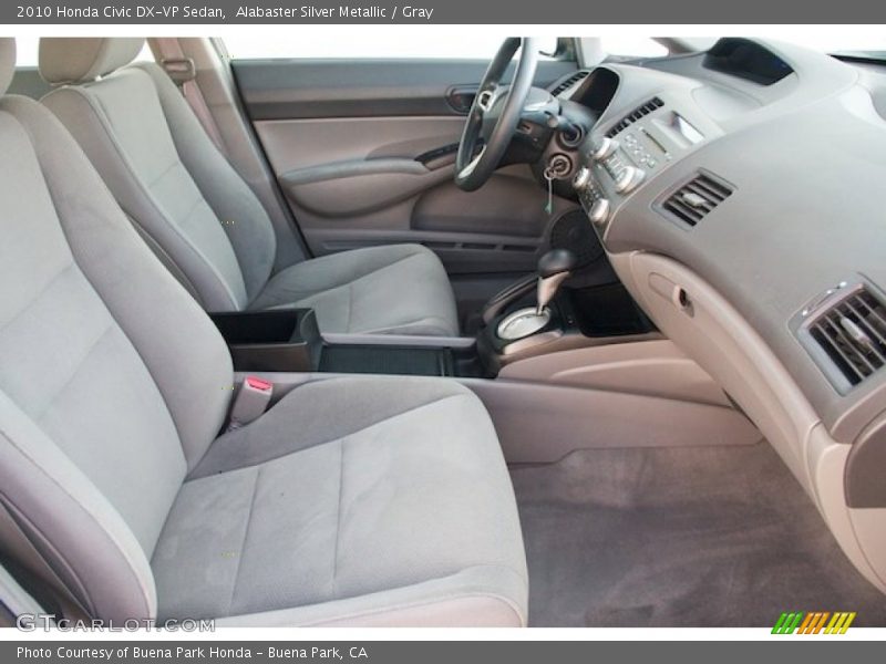 Alabaster Silver Metallic / Gray 2010 Honda Civic DX-VP Sedan