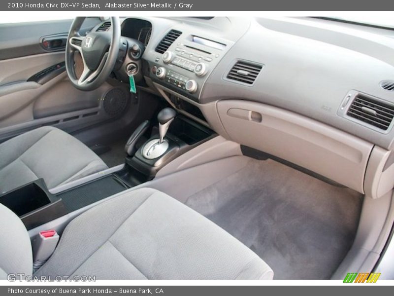 Alabaster Silver Metallic / Gray 2010 Honda Civic DX-VP Sedan