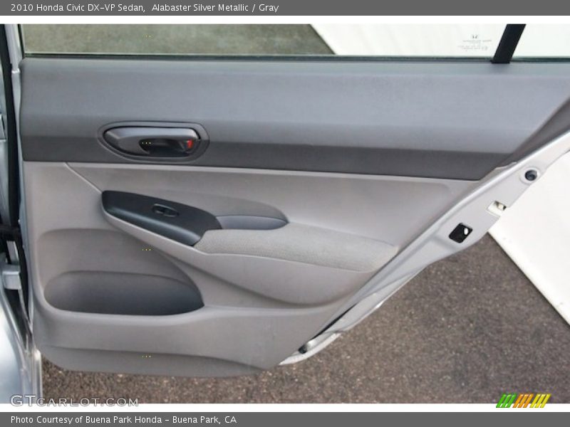 Alabaster Silver Metallic / Gray 2010 Honda Civic DX-VP Sedan