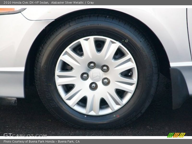 Alabaster Silver Metallic / Gray 2010 Honda Civic DX-VP Sedan