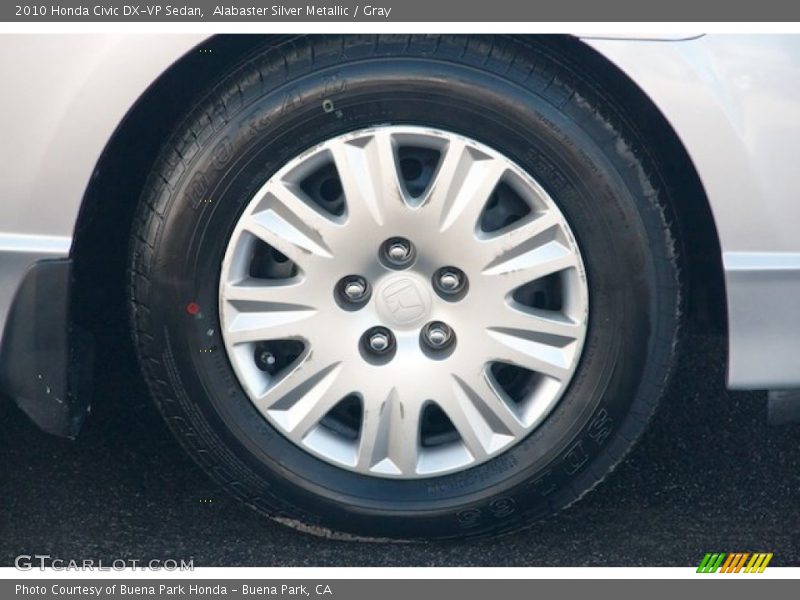 Alabaster Silver Metallic / Gray 2010 Honda Civic DX-VP Sedan