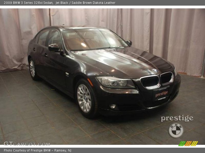 Jet Black / Saddle Brown Dakota Leather 2009 BMW 3 Series 328xi Sedan