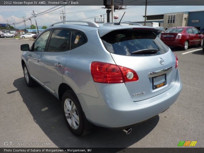 Frosted Steel / Black 2012 Nissan Rogue SV AWD