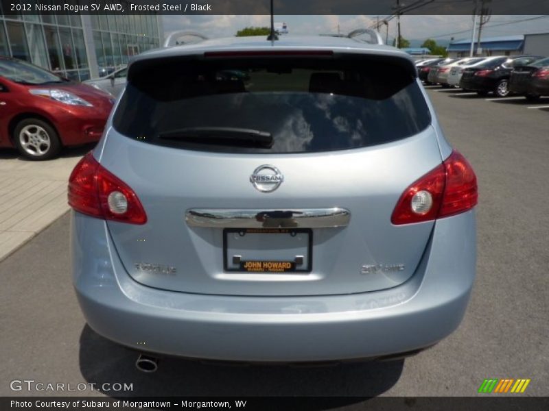 Frosted Steel / Black 2012 Nissan Rogue SV AWD