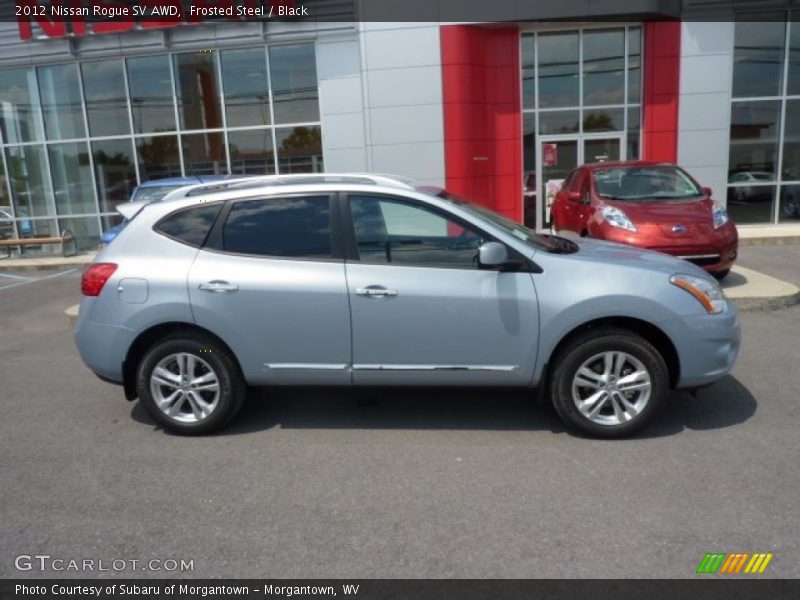 Frosted Steel / Black 2012 Nissan Rogue SV AWD