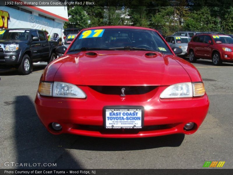 Bright Red / Black 1992 Ford Mustang Cobra Coupe