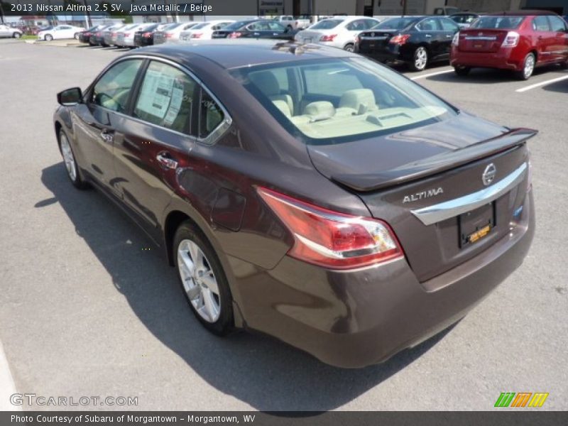 Java Metallic / Beige 2013 Nissan Altima 2.5 SV