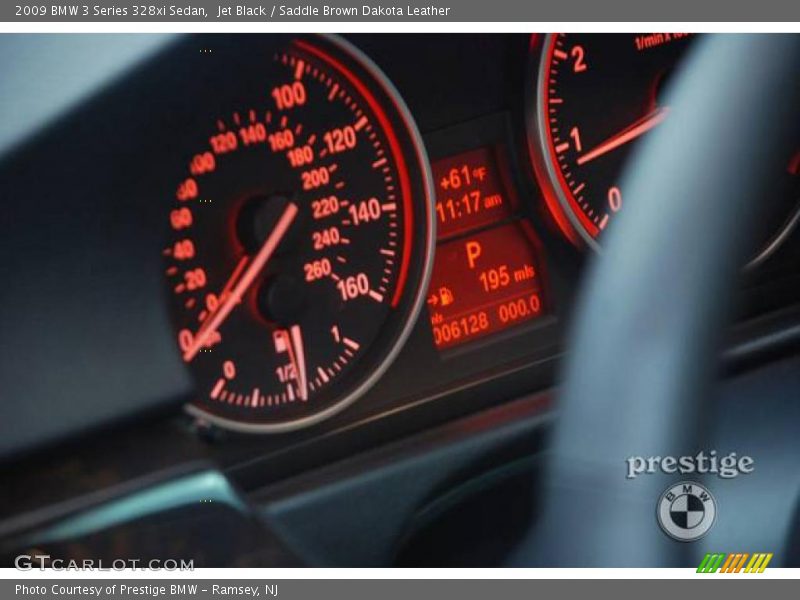 Jet Black / Saddle Brown Dakota Leather 2009 BMW 3 Series 328xi Sedan
