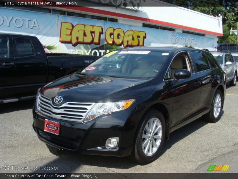 Black / Ivory 2011 Toyota Venza I4 AWD