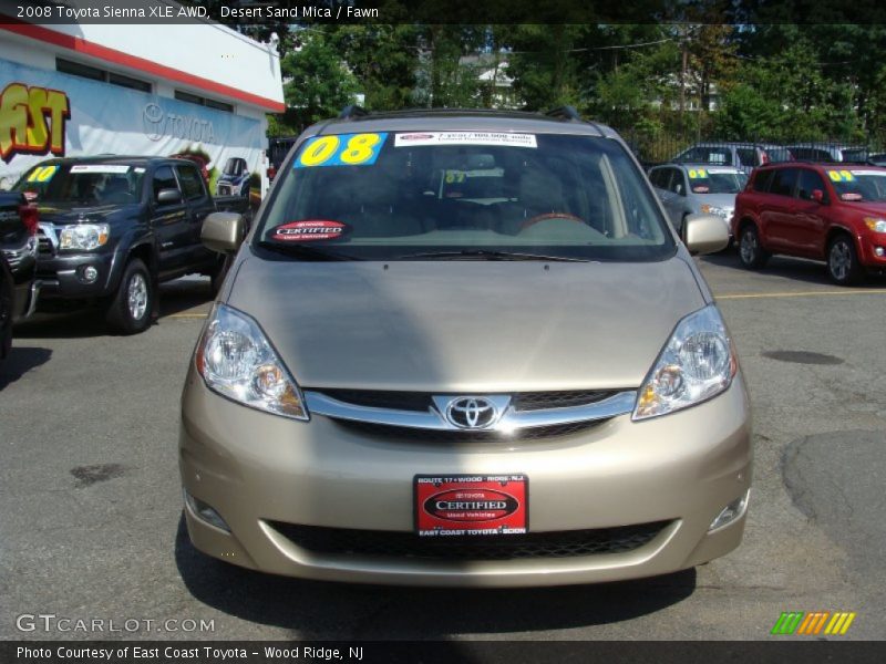Desert Sand Mica / Fawn 2008 Toyota Sienna XLE AWD