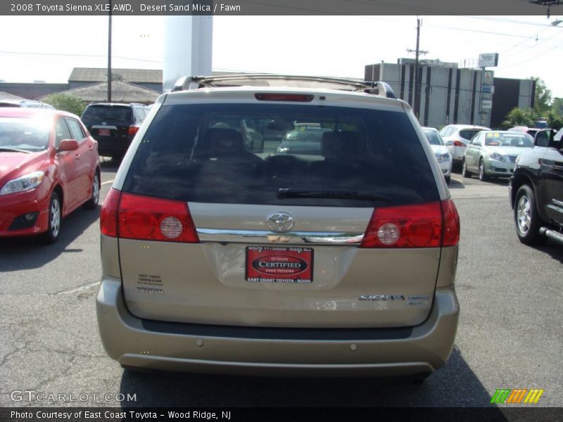 Desert Sand Mica / Fawn 2008 Toyota Sienna XLE AWD
