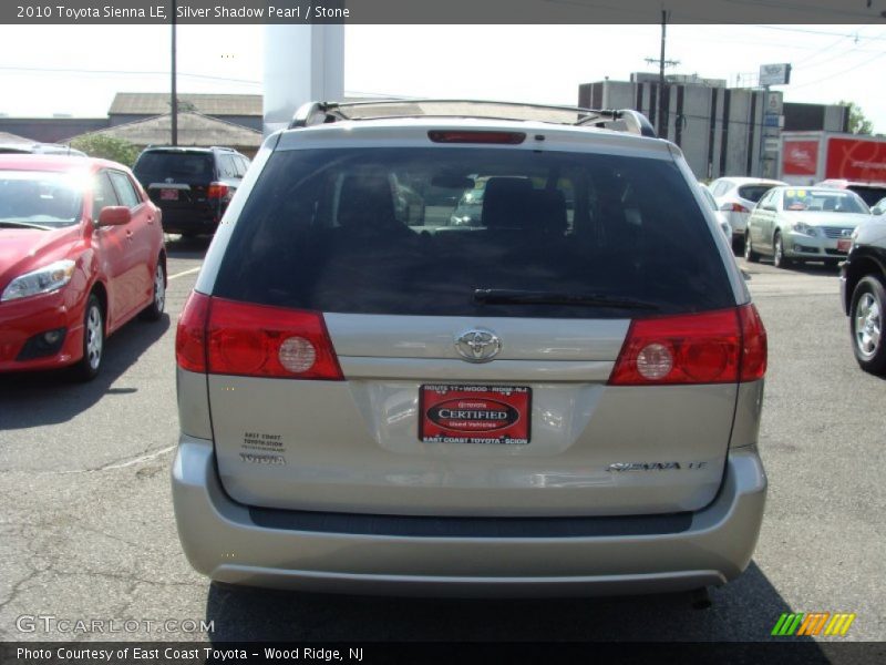 Silver Shadow Pearl / Stone 2010 Toyota Sienna LE