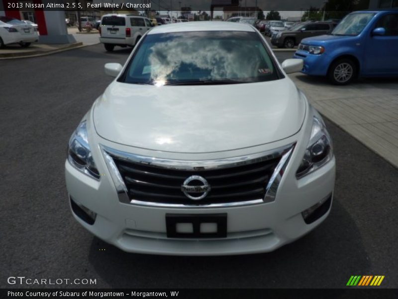 Pearl White / Charcoal 2013 Nissan Altima 2.5 S