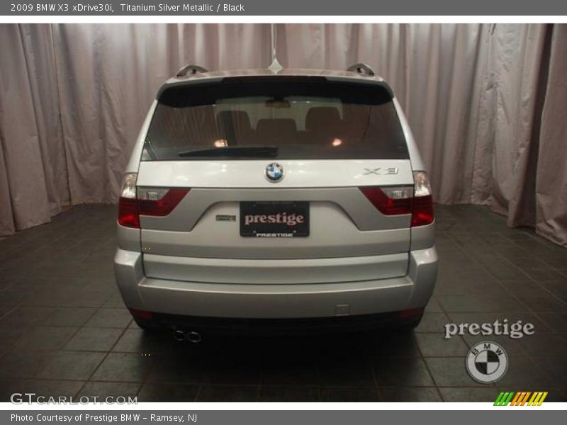 Titanium Silver Metallic / Black 2009 BMW X3 xDrive30i