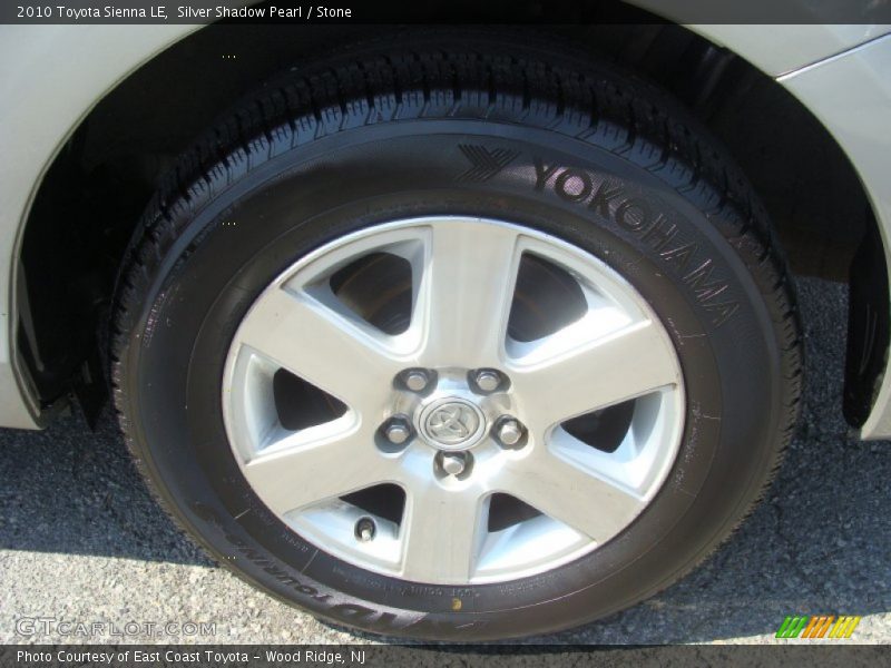 Silver Shadow Pearl / Stone 2010 Toyota Sienna LE
