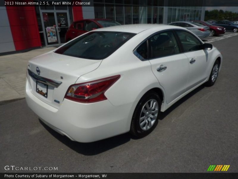 Pearl White / Charcoal 2013 Nissan Altima 2.5 S