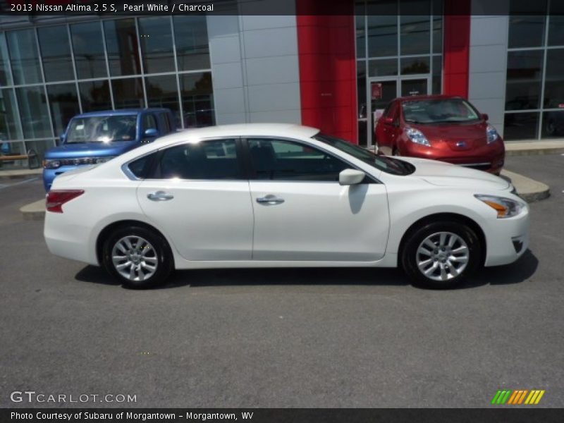 Pearl White / Charcoal 2013 Nissan Altima 2.5 S