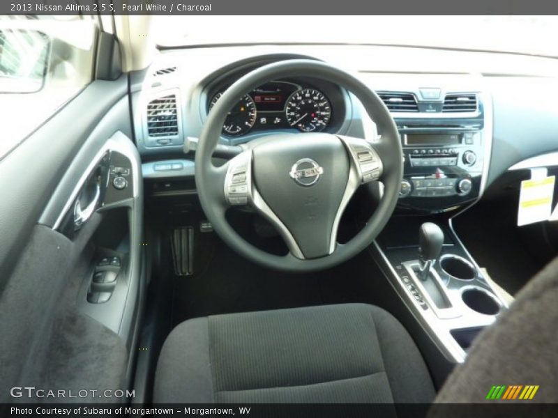 Pearl White / Charcoal 2013 Nissan Altima 2.5 S