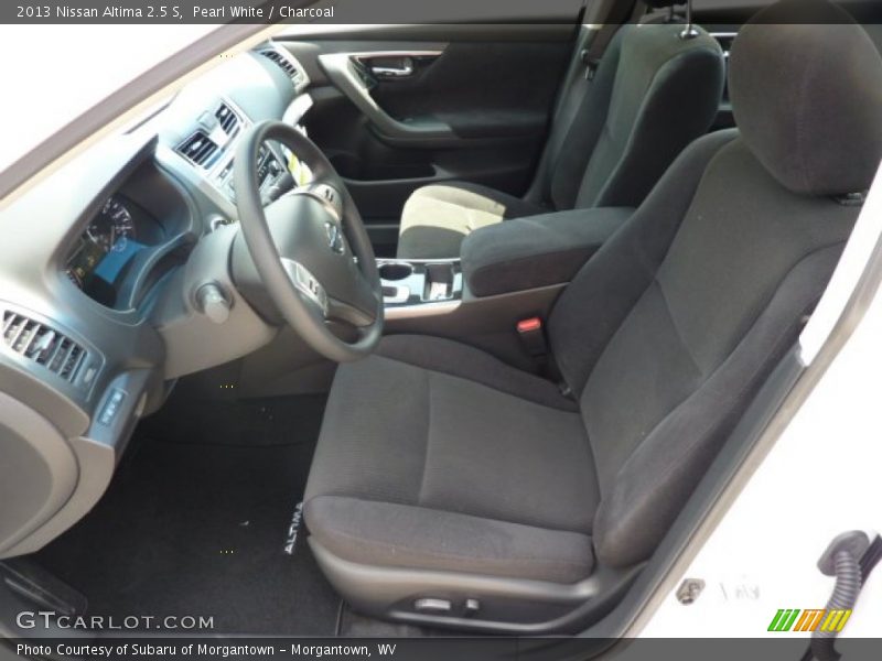 Pearl White / Charcoal 2013 Nissan Altima 2.5 S